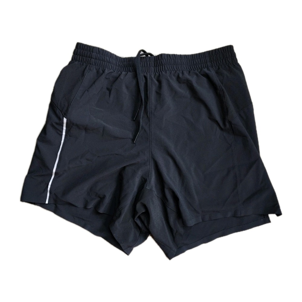 VRST Mens 5" Accelerate Short Running Boxer Brief Lined Black Size Small